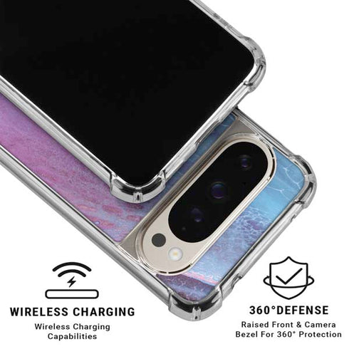 Space Marble Pixel 9 Pro XL Clear Case